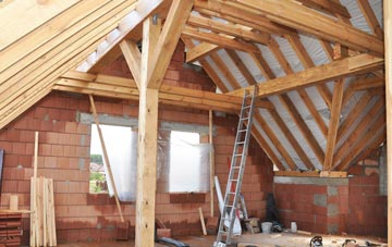 Drive End attic trusses